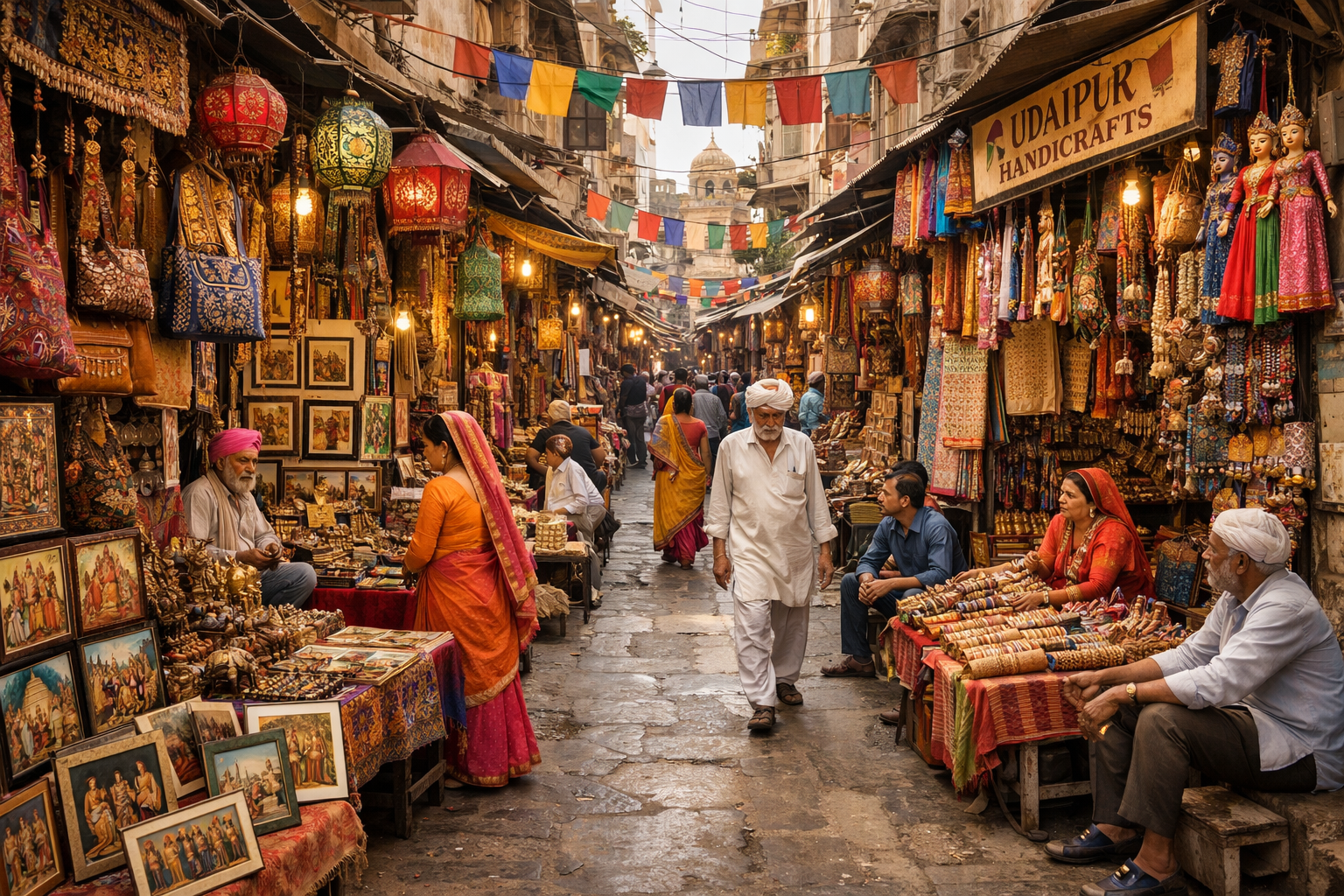 Udaipur Old City Bazaar